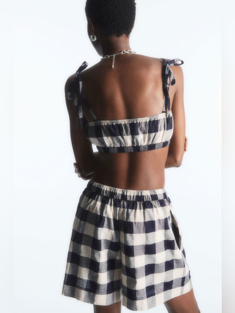 COS Gingham Bra Top Size Large - Picture 2 of 9